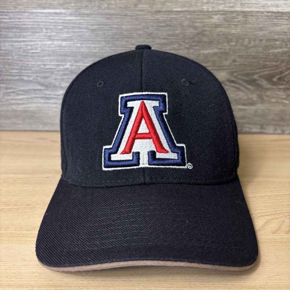 Arizona Wildcats Hat Cap Fitted Mens Large Black NCAA Basketball Zephyr College
